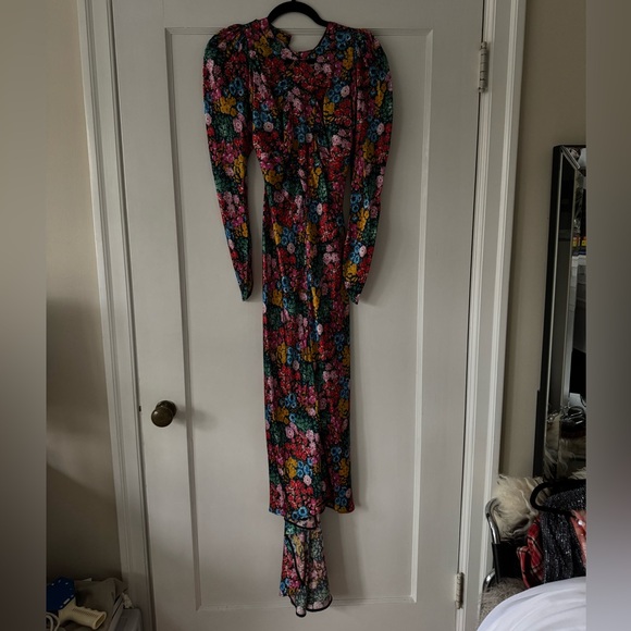 THE ATTICO Long Floral Dress sz 36 - Picture 5 of 12